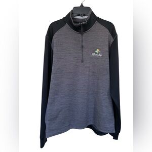 Nike Golf 1/4 Zip Dri-Fit Mens Long Sleeve Pumpkin Ridge GC Logo Gray Medium